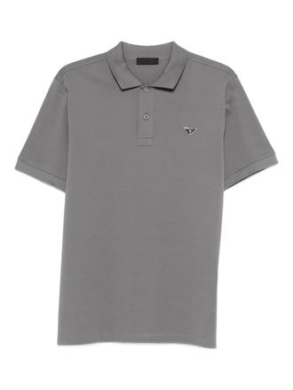 Prada chest-logo polo shirt - Grey