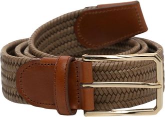 Canali Rope Riem - Heren - Riemen - Beige - 120 CM - Leer - Accessoires