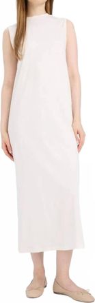 Kule Sleeveless Crew Neck Tank Dress In Shell