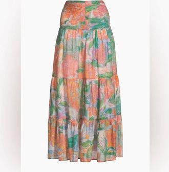 Rails Womens Agatha Maxi Skirt In Peach