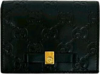 Gucci Pre-owned Wallets, female, Black, Size: ONE SIZE Pre-owned Card Case