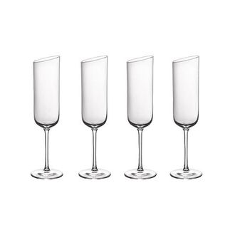 Villeroy & Boch NewMoon Flute Champagne Set of 4 in Clear at Nordstrom