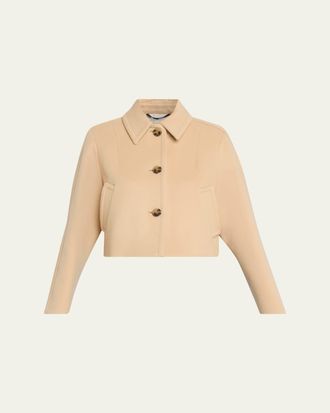 Marni Wool Felt Cropped Single-Breasted Jacket