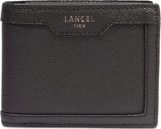 Lancel compact leather wallet - men - Bovine Leather/Polyester - One Size - Black