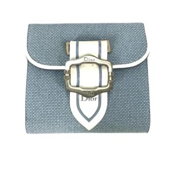 Dior Pre-owned Wallets, female, Blue, Size: ONE SIZE Pre-owned Canvas wallets