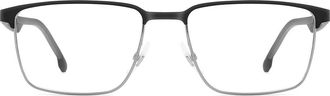 Carrera 55mm Rectangular Optical Glasses in Matte Black Ruthenium at Nordstrom