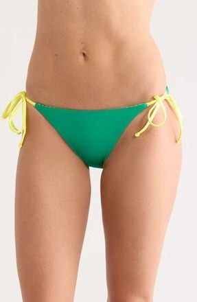 Maaji Sunning Side Tie Bikini Bottoms in Green at Nordstrom Rack, Size Medium