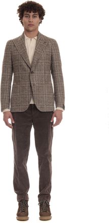 Tagliatore Prince of Wales Wool-Alpaca Jacket