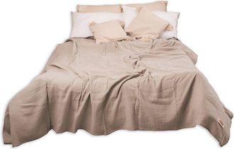 OEM Colcha Decorativa Muslin Gris Tama&ntilde;o 240x210 Matex