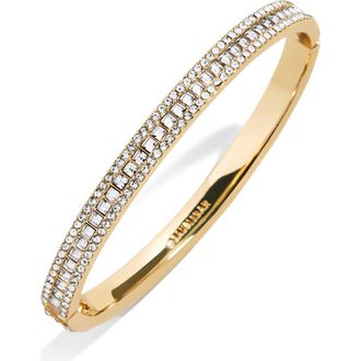 BaubleBar Helena Crystal Bangle in Clear at Nordstrom