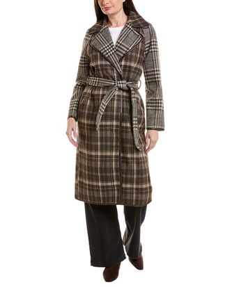 Scotch & Soda Mixed Plaid Coat