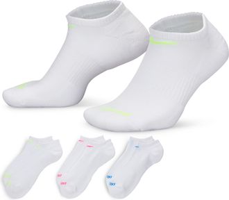 Nike Unisex Everyday Plus Cushion Training No-Show Socks (3 Pairs) in Multicolor | SX6889-938