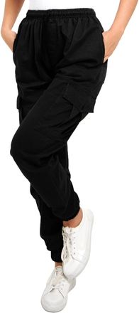 SS7 Womens Cargo Trousers Utility Combat Pants Black