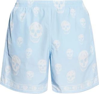 Alexander McQueen Costume da bagno con stampa - Blu