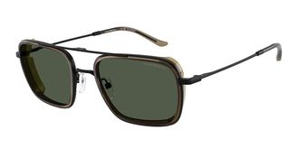 Emporio Armani EA2162 Polarized 30019A Mens Sunglasses Brown Size 54