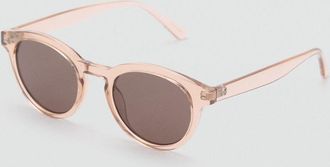 Mango Occhiali da sole montatura rotonda rosa pastello - Donna - Taglia unica - MANGO