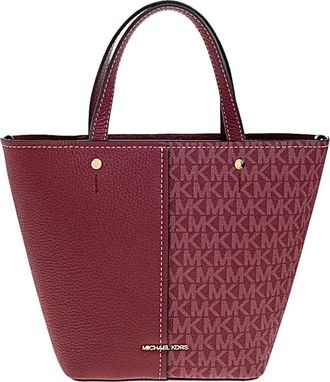 Michael Kors Flora Handtas - Dames - Handtassen - Rood - ONE Size - Leer - Tassen