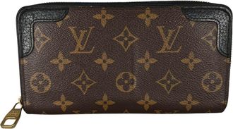 Louis Vuitton Black Brown Noir Monogram Canvas Long Wallet (Bi-Fold) (Pre-Owned)