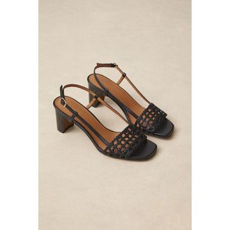 Rivecour Geweven leren sandalen nr. 592