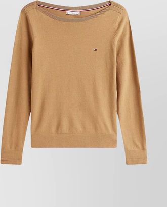 Tommy Hilfiger cotton jersey boat neck pullover