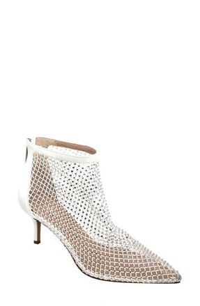 Charles by Charles David Afterhours Rhinestone Mesh Bootie in White at Nordstrom, Size 8.5
