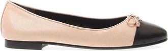 Tory Burch Cap-Toe Ballet - Dames - Ballerinas - Beige - 41 1/2 EU - Leer - Schoenen