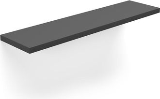 HERDASA Estante mural en melamina grafito 90x18x2 cm
