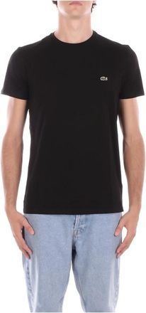 Lacoste Pima Katoenen T-shirt - Heren - T-shirts - Zwart - S - Katoen - Tops
