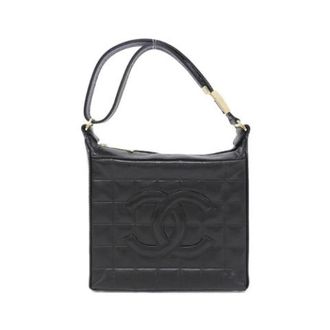 Chanel Pre-owned Lambskin Shoulder Bag - Dames - Pre-owned - Zwart - Maat: ONE Size Leer