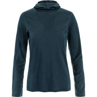 Fj&auml;llr&auml;ven Womens Absiko Wool Hoodie Blue XS