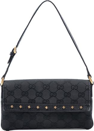 Gucci Pre-owned Gucci GG Canvas Nailhead Shoulder Bag 121560 002058
