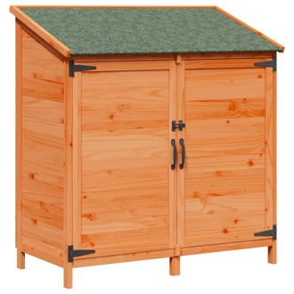 vidaXL Cobertizo De Jard&iacute;n Con Techo Marr&oacute;n 106,5 X 56 X 113,5 Cm Vidaxl