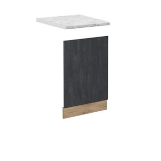 Vicco Panel Frontal R-line, Hormig&oacute;n Negro, 45 Cm Et M&aacute;rmol