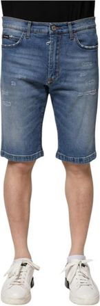 Dolce & Gabbana Blauwe Denim Bermuda Shorts - Heren - Denim shorts - Blauw - XS - Denim - Korte Broeken