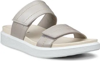 Ecco Soft Mule Sandal in Pure Cashmere Metallic at Nordstrom, Size 10-10.5Us
