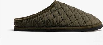 Padders Mens Padders APOLLO Mens (G Fit) Mule Slippers Khaki - Green - Size: 8