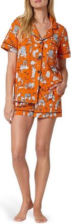 Bedhead Pajamas Print Short Pajamas in Spooky In The City at Nordstrom, Size X-Large