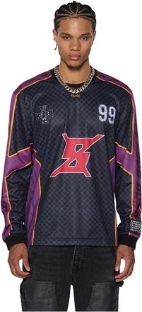 Ksubi Sweatshirts, male, Black, Size: S Stinger LS Moto Jersey