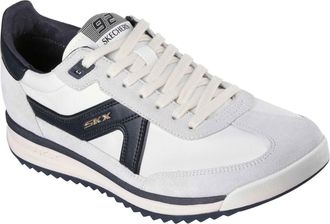 Skechers SKX 92 Spective Leather Mens White/Black Trainers - Size UK 10