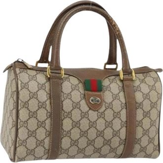 Gucci Pre-owned Plastic Handbag - Dames - Vintage Handtas - Beige - ONE Size - Vintage