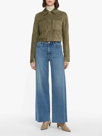 Mother Le Slim Palazzo Jeans In Flip Raw After
