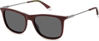 Polaroid Sunglasses, male, Red, 55 MM, PLD 4145/S/X Lhf(M9) Sunglasses