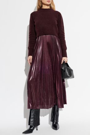 AllSaints Dress Spark, Womens, Burgundy