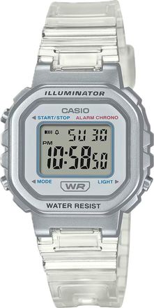 Casio Womens Transparent White Digital Watch - LA-20WHS-7ACF