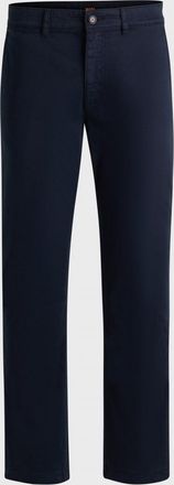 Boss Orange by Hugo Boss BOSS Orange Heren Regular Fit Chinos van Stretch-Katoen Satin