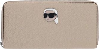 Karl Lagerfeld Wallets & Cardholders - Dames - Portefeuilles - Beige - ONE Size - Accessoires