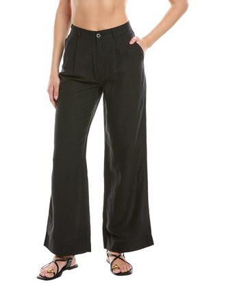 Onia Air Pleated Linen-Blend Trouser