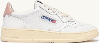 Autry SNEAKERS MEDALIST LOW IN PELLE BIANCA E ROSA