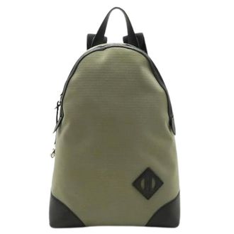 Herm&egrave;s Zaino Pre-owned in Tela - - Pre-owned - Donna - Verde - ONE SIZE