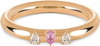 ROSEKEY Anello Fairy in oro 18 carati, zaffiri e diamanti